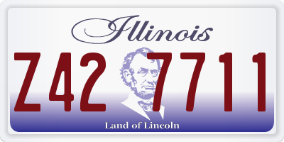 IL license plate Z427711