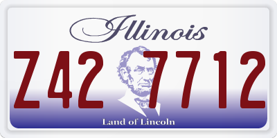 IL license plate Z427712