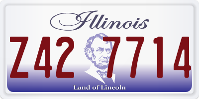 IL license plate Z427714