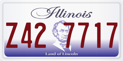 IL license plate Z427717