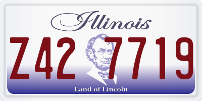 IL license plate Z427719