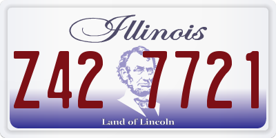 IL license plate Z427721