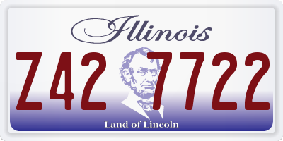 IL license plate Z427722