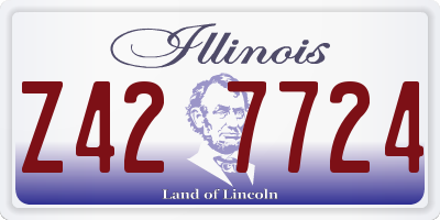IL license plate Z427724