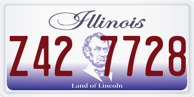 IL license plate Z427728