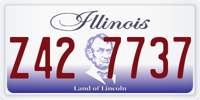 IL license plate Z427737