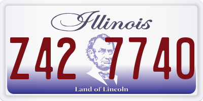 IL license plate Z427740