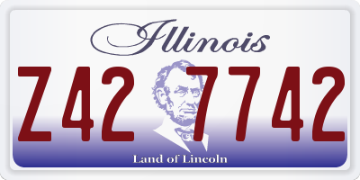 IL license plate Z427742
