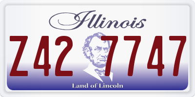 IL license plate Z427747