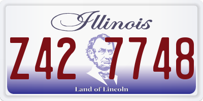IL license plate Z427748