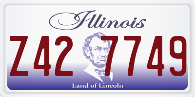 IL license plate Z427749