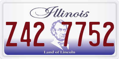 IL license plate Z427752