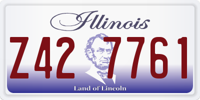 IL license plate Z427761