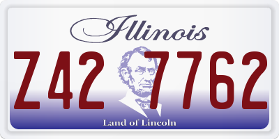 IL license plate Z427762