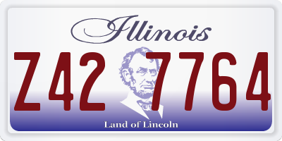 IL license plate Z427764