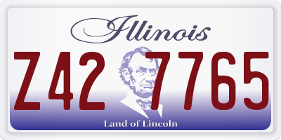 IL license plate Z427765