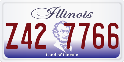 IL license plate Z427766