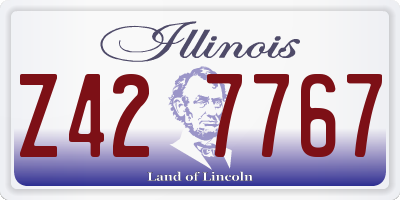 IL license plate Z427767