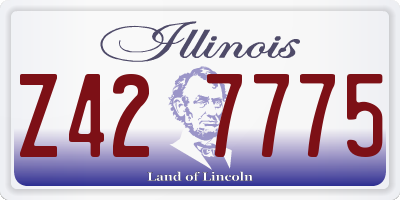 IL license plate Z427775