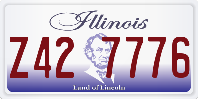 IL license plate Z427776