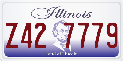 IL license plate Z427779