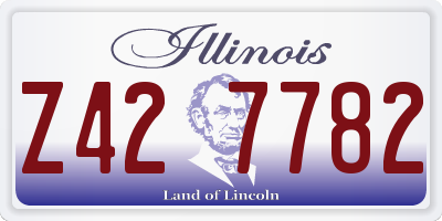 IL license plate Z427782
