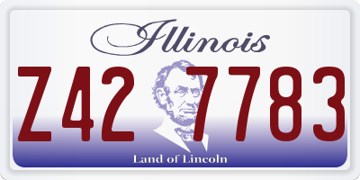 IL license plate Z427783