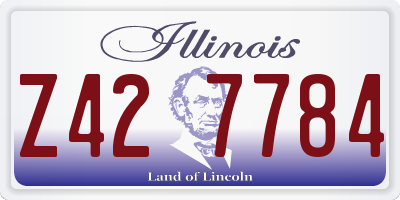 IL license plate Z427784
