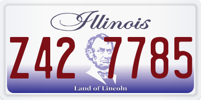 IL license plate Z427785