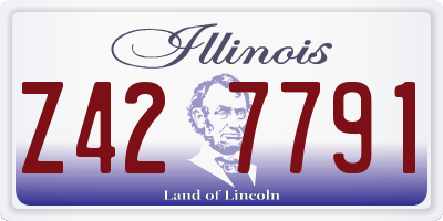 IL license plate Z427791