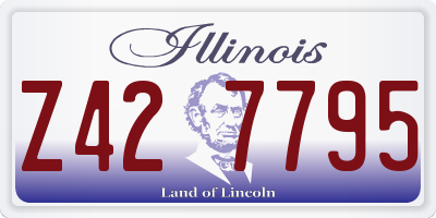 IL license plate Z427795