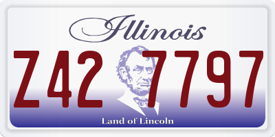 IL license plate Z427797