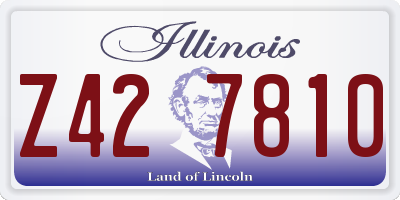 IL license plate Z427810