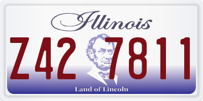 IL license plate Z427811