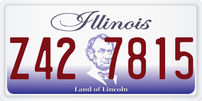 IL license plate Z427815