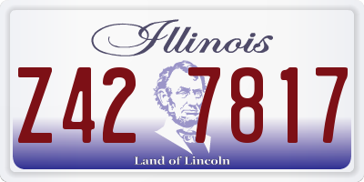 IL license plate Z427817