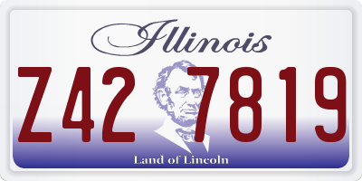 IL license plate Z427819