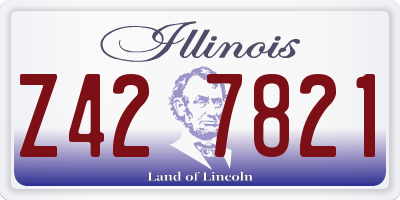 IL license plate Z427821