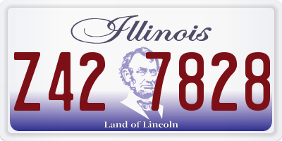 IL license plate Z427828