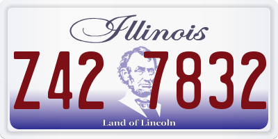 IL license plate Z427832