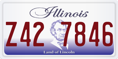 IL license plate Z427846