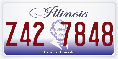 IL license plate Z427848