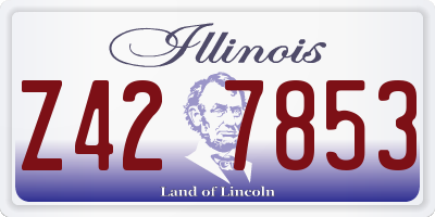 IL license plate Z427853