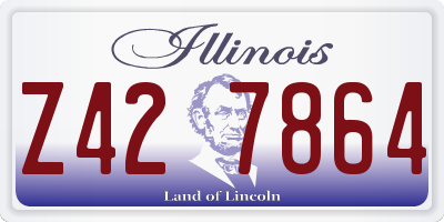 IL license plate Z427864