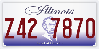 IL license plate Z427870