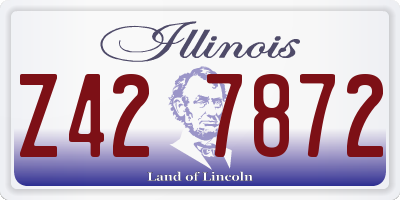 IL license plate Z427872