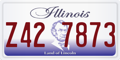 IL license plate Z427873