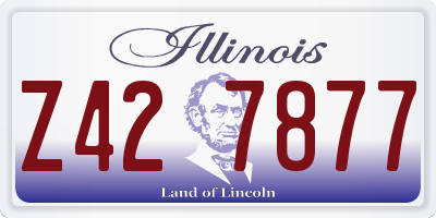 IL license plate Z427877