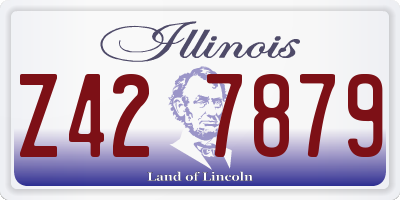 IL license plate Z427879