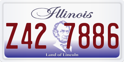 IL license plate Z427886